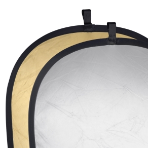 Foldable Reflector golden/silver, 102x168cm