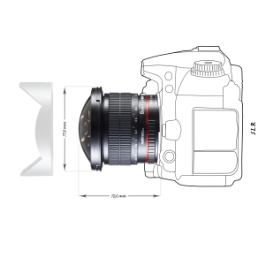 Walimex pro 8/3,5 Fisheye II APS-C Nikon F AE