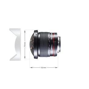 Walimex pro 8/3.5 Fisheye II APS-C Nikon F AE bl