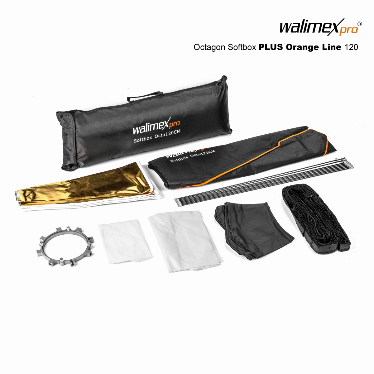 Walimex pro Octagon Softbox PLUS Orange Line 120