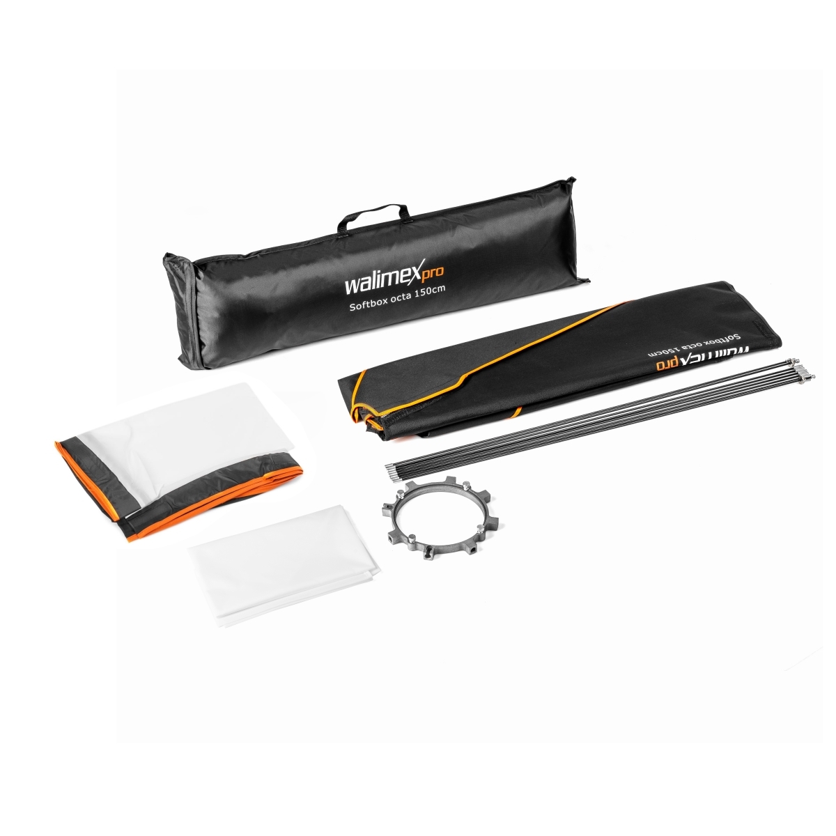 walimex pro Softbox PLUS Orange Line 30x120cm walimex pro & K 