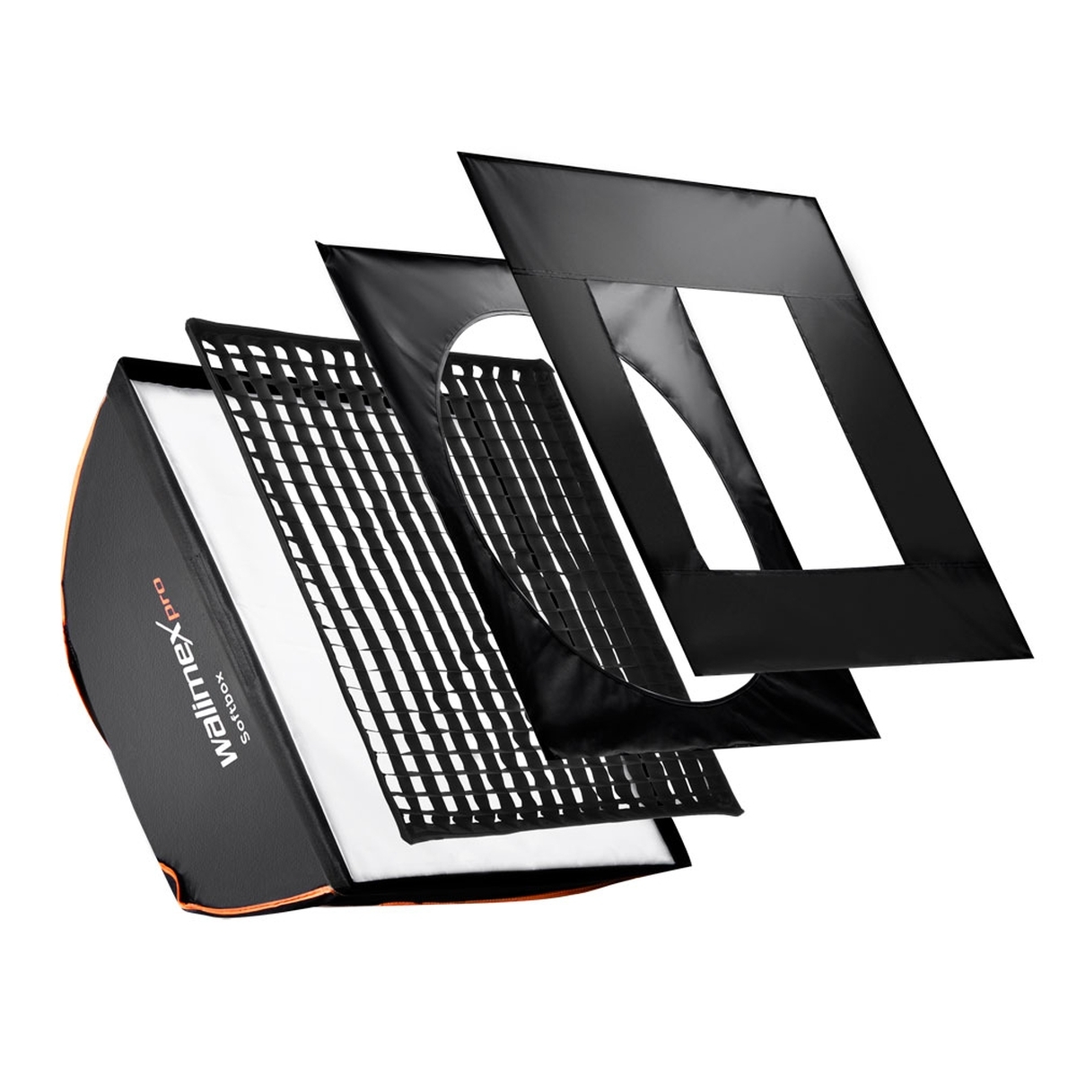 Walimex pro Softbox PLUS arancio Line 60x60cm Aurora/Bowens 