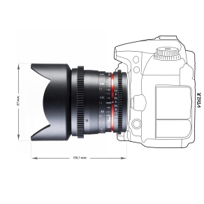 Walimex pro 10/3,1 Video APS-C Canon EF-S black