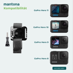 Courroie de bras Mantona Quick & Easy pour GoPro