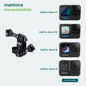 Mantona Winkelstück für GoPro Befestigungssysteme