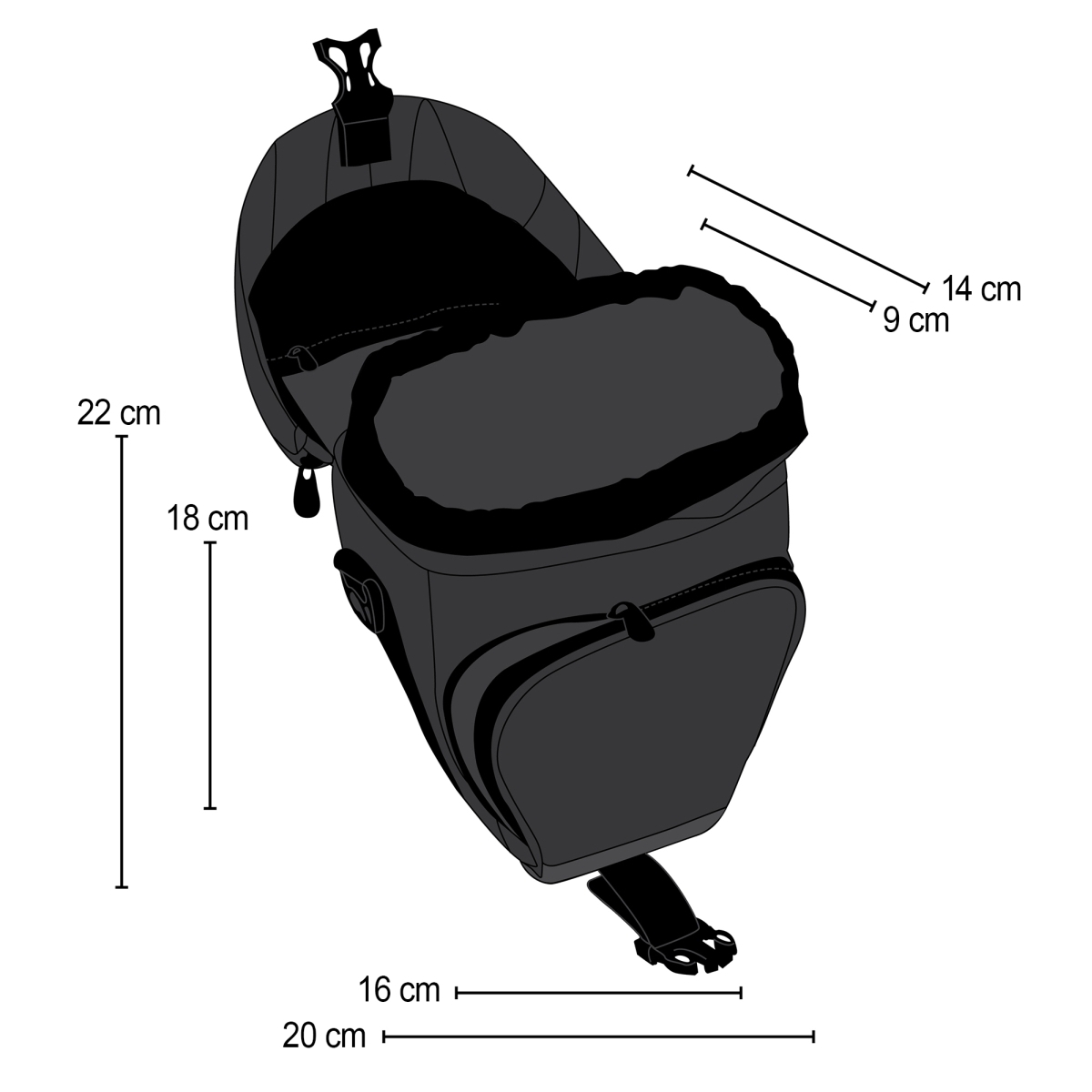 black incl. quick access, dust protection, carry strap, accessory compartment Mantona Premium SLR colt bag incl slim MC UV filter 58 mm