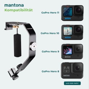 Mantona Schwebestativ für Action Cams und Smartphones