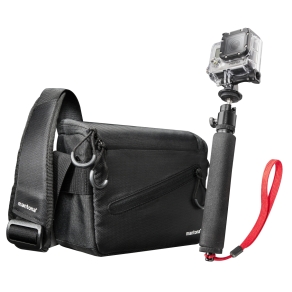 Mantona Irit Tasche für GoPro inkl Handstativ