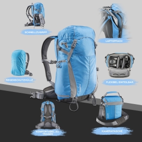Mantona Elements Outdoor Backpack blue