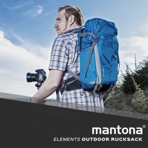 Mantona Elements Outdoor Rucksack blau