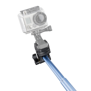 Mantona hand tripod Selfy blue for GoPro etc.