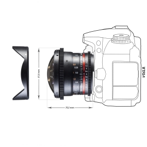 Walimex pro 12/3,1 Fisheye Video DSLR Nikon F