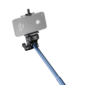 Mantona Handstativ Selfy blau für Iphone