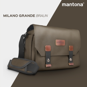 Mantona Camerabag Milano grande brown