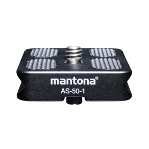 Mantona AS-50-1 Schnellwechselplatte Arca-Swiss kompatibel, 50x38 mm