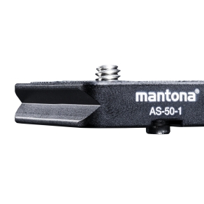 Mantona AS-50-1 Schnellwechselplatte Arca-Swiss kompatibel, 50x38 mm