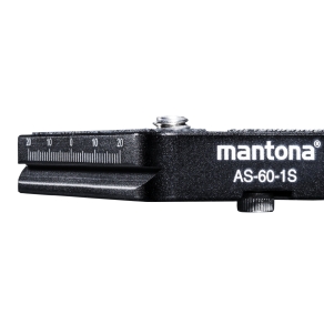 Mantona AS-60-1S Schnellwechselplatte Arca-Swiss kompatibel, 60x38 mm