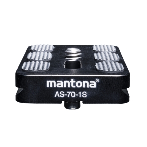 Plaque de fixation rapide Mantona AS-70-1S compatible...
