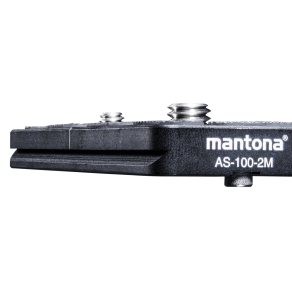 Mantona AS-100-2M Schnellwechselplatte Arca-Swiss kompatibel, 100x38 mm