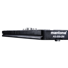 Mantona AS-200-2M Schnellwechselplatte Arca-Swiss kompatibel, 200x38 mm