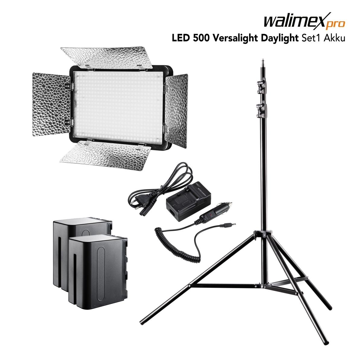 Walimex pro LED Versalight 500 Daylight Set inkl Stativ 