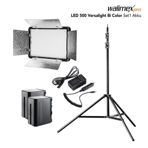 Walimex pro LED 500 Versalight Bi Color Set1 Akku