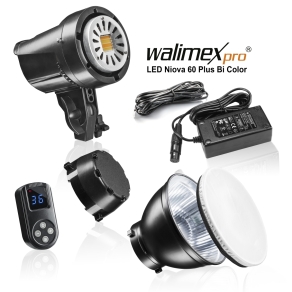 Walimex pro LED Foto Video Studiol Light Niova 60 Plus Bi Color 60 Watt