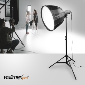 Walimex pro Studio Line Deep Rota Softbox QA90 mit Softboxadapter Broncolor