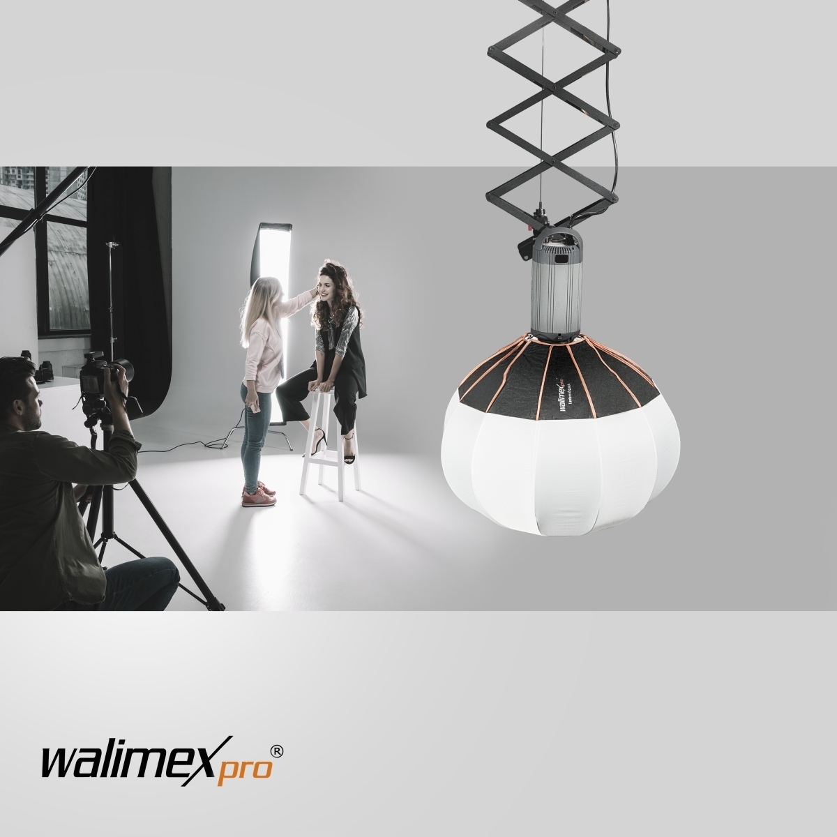 Walimex pro 360° Ambient Light Softbox 80cm mit Softboxadapter Elinchrom 