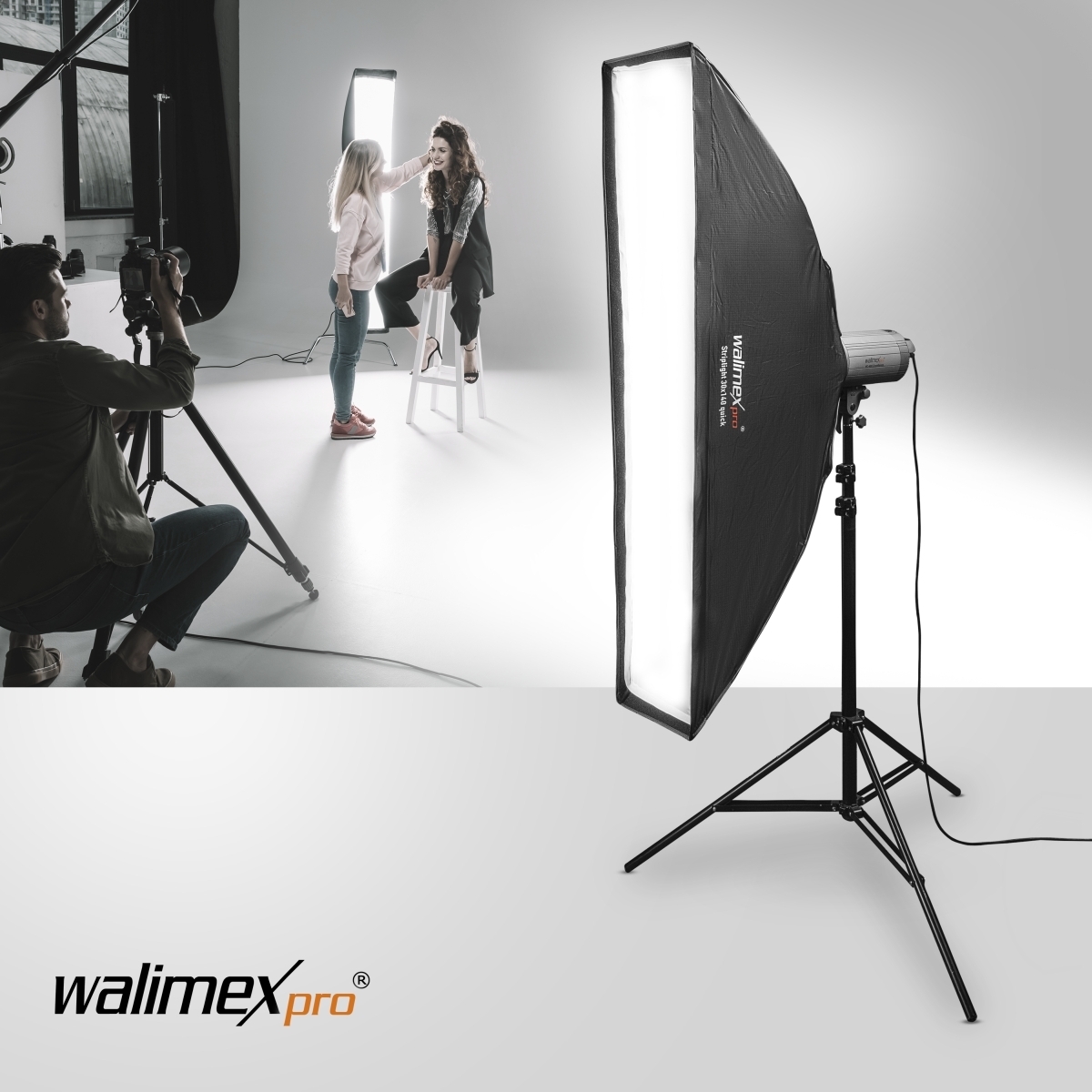 Walimex pro Studio Line Striplight Softbox QA 40x120cm