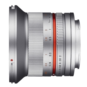 Samyang MF 12mm F2,0 APS-C Canon M silber