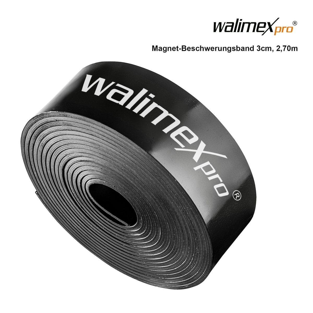 Walimex pro magnetic weighting tape 3cm, 2,7m