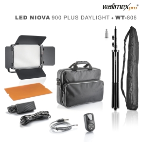 Walimex pro LED Niova 900 Plus Daylight 54W Set avec...