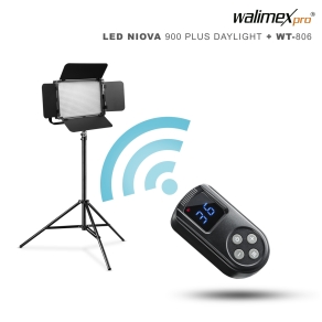 Walimex pro LED Niova 900 Plus Daylight 54W Set con treppiede WT-806
