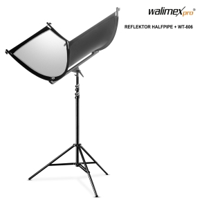 Walimex pro reflector halfpipe + WT-806 Tripod