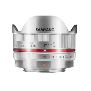 Samyang MF 7,5mm F3,5 Fisheye MFT argento