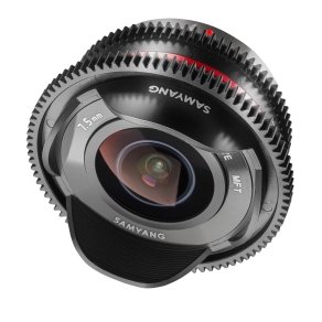 Samyang MF 7,5 mm T3,8 Cine UMC Fish-eye con attacco Micro Quattro Terzi, per sensore MFT, obiettivo video manuale