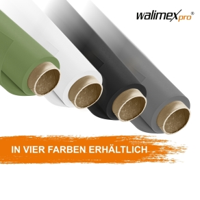 Walimex pro cartone di fondo 1,35x10m, nero