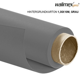 Walimex pro sfondo cartone 1,35x10m, grigio