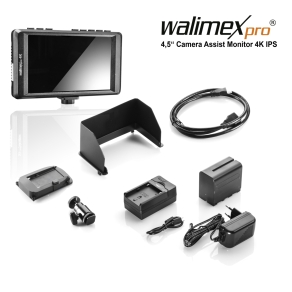 Walimex pro 4.5" Camera Assist Monitor 4K IPS Set