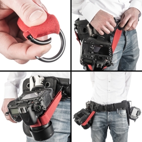 Cintura per fotocamera Walimex pro con 2x V-Dock Argus