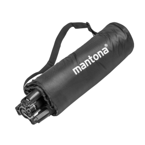 Mantona DSLM Travel Evolution Max 255 treppiede da viaggio nero/grigio