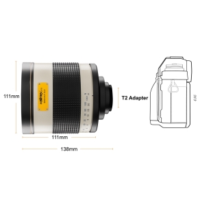 Walimex pro 800/8.0 Specchio per reflex Nikon Z