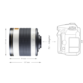 Walimex pro 500/6,3 specchio reflex Canon R
