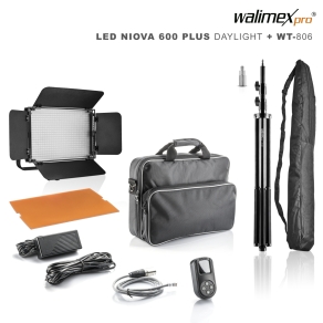 Walimex pro LED Niova 600 Plus Daglicht + Statief WT-806