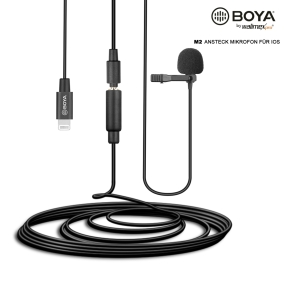 Walimex pro Boya M2 Microphone à clipser pour iOS