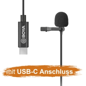 Walimex pro Boya M3 microfono a clip tipo USB-C