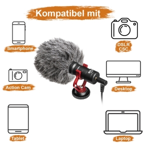 Microphone universel Walimex pro Boya MM1 Kompakt