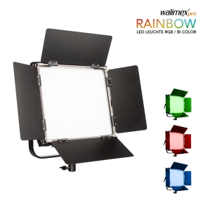 Walimex pro LED Rainbow 50W RGBWW Set 2 (2x Rainbow 50W, 2x supporto per lampada GN-806)