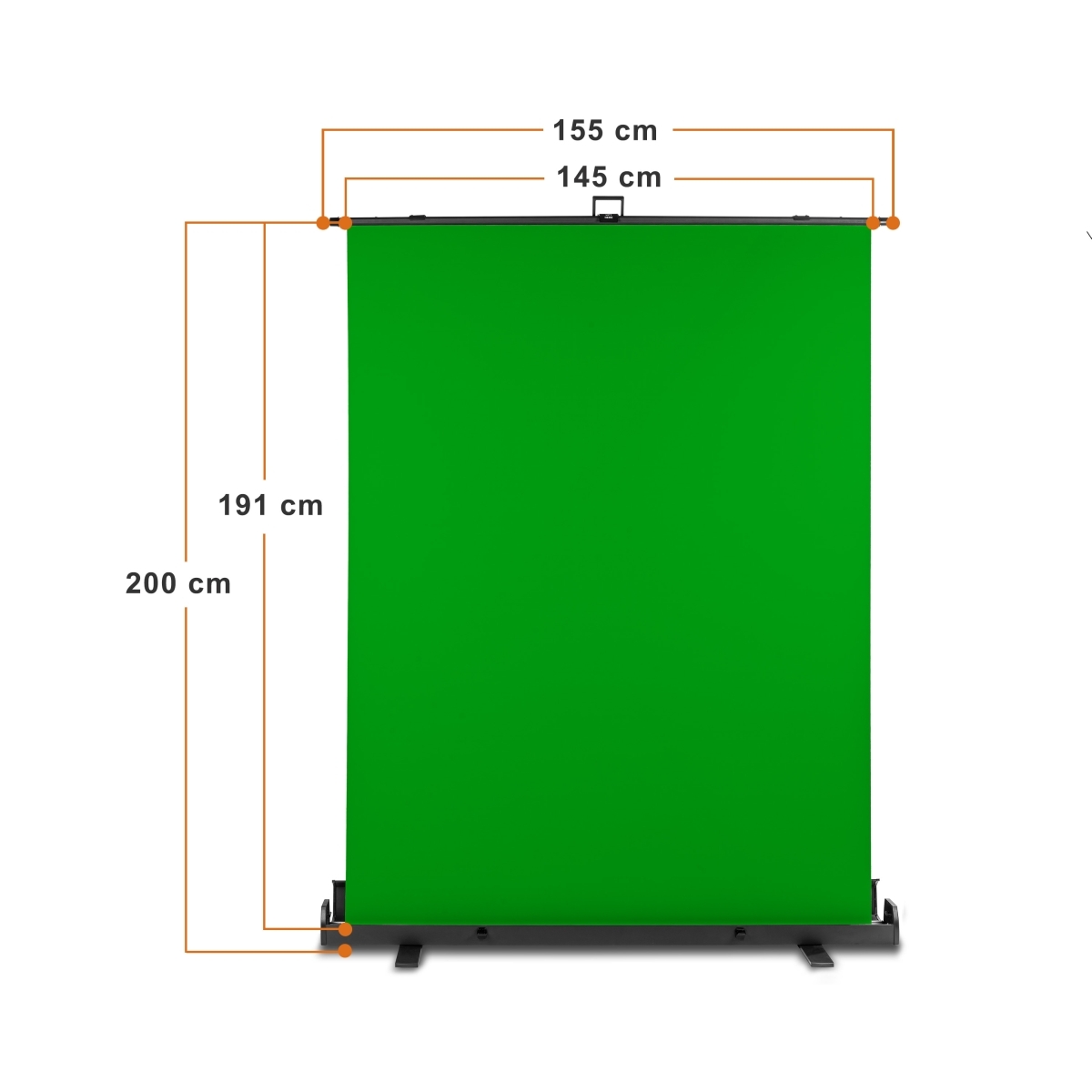 Walimex pro Roll-up Background Green 155x200
